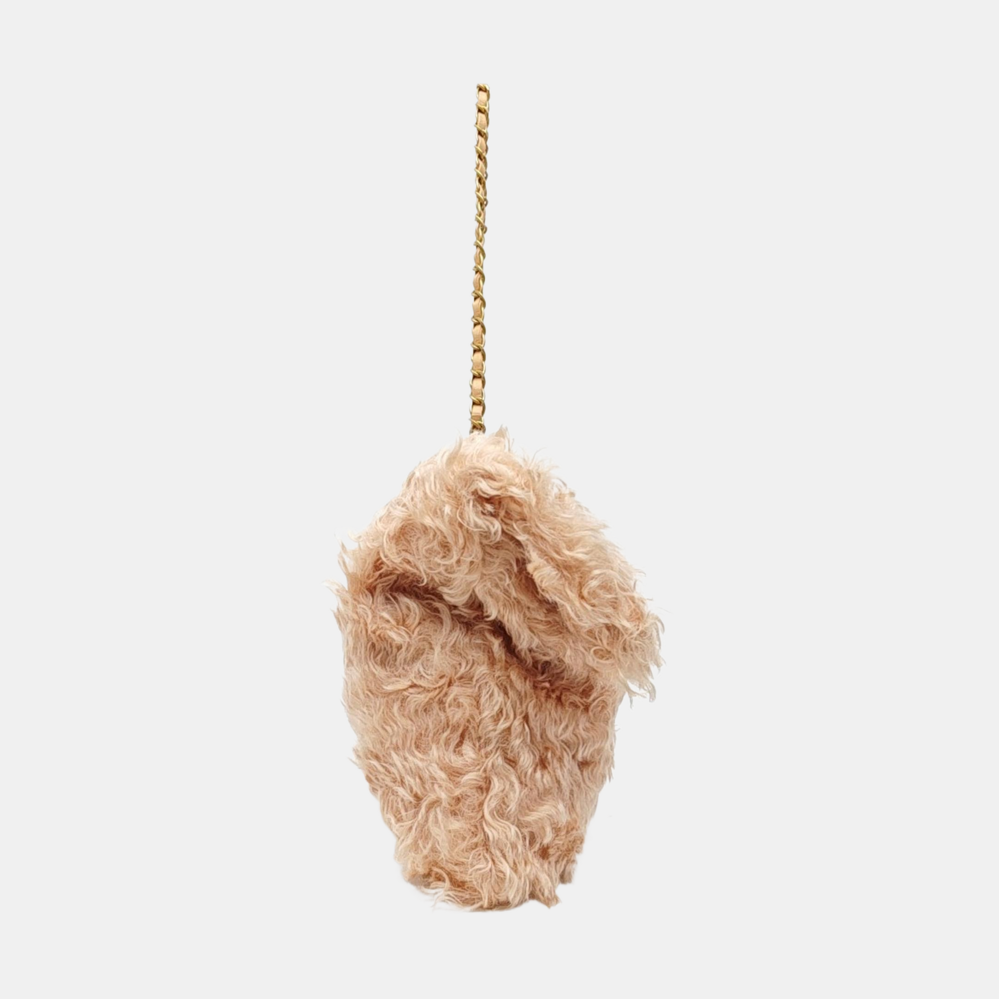 Sheepskin Top Handle Bag Pink