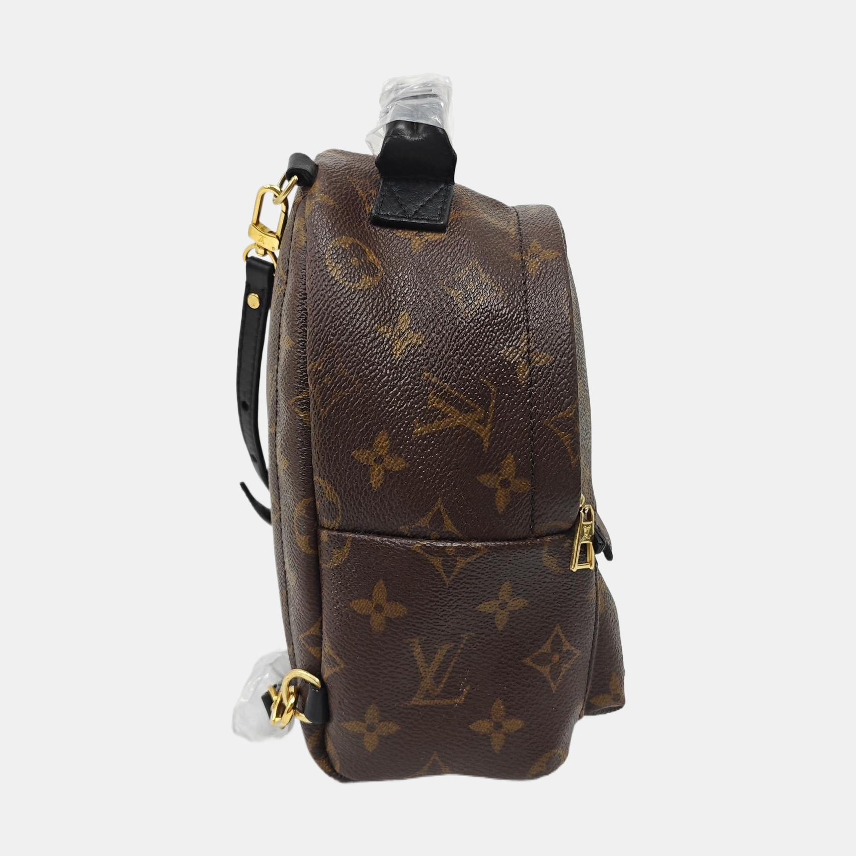 PALM SPRINGS Mini Monogram Coated Canvas Brown