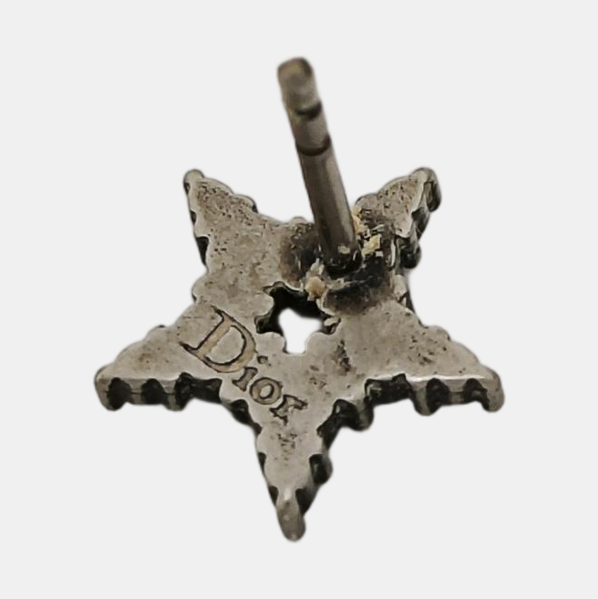 Dior Tribales Metal Silver Stud Earrings