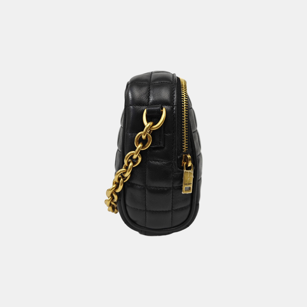 Quilted Lambskin Crossbody Bag Mini Black