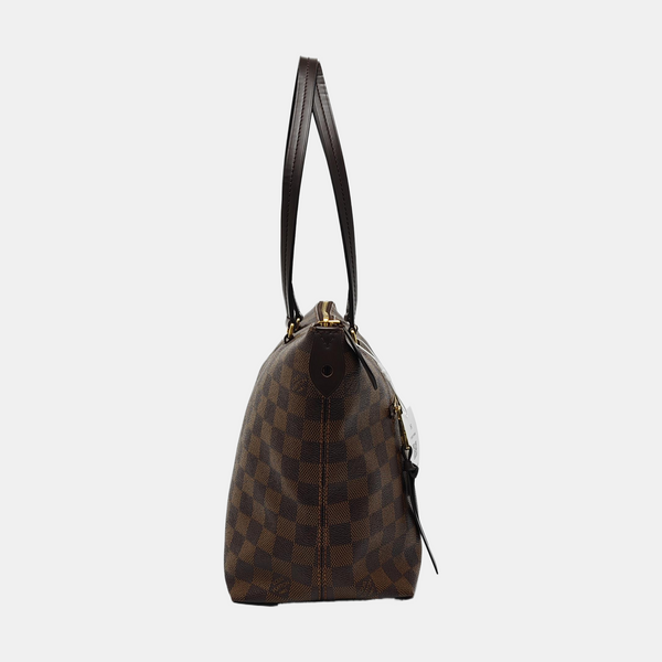 IENA MM Damier Ebene Coated Canvas Brown