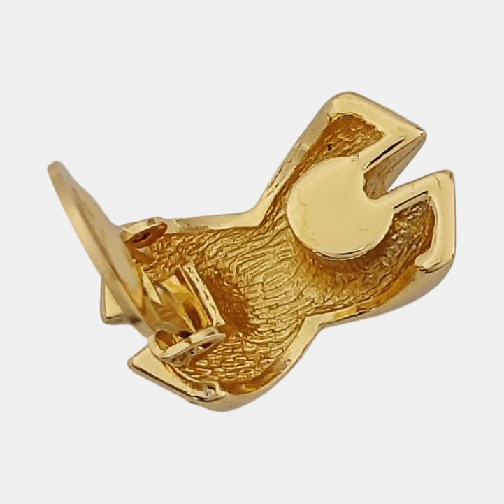 Metal Gold Clip On Earrings