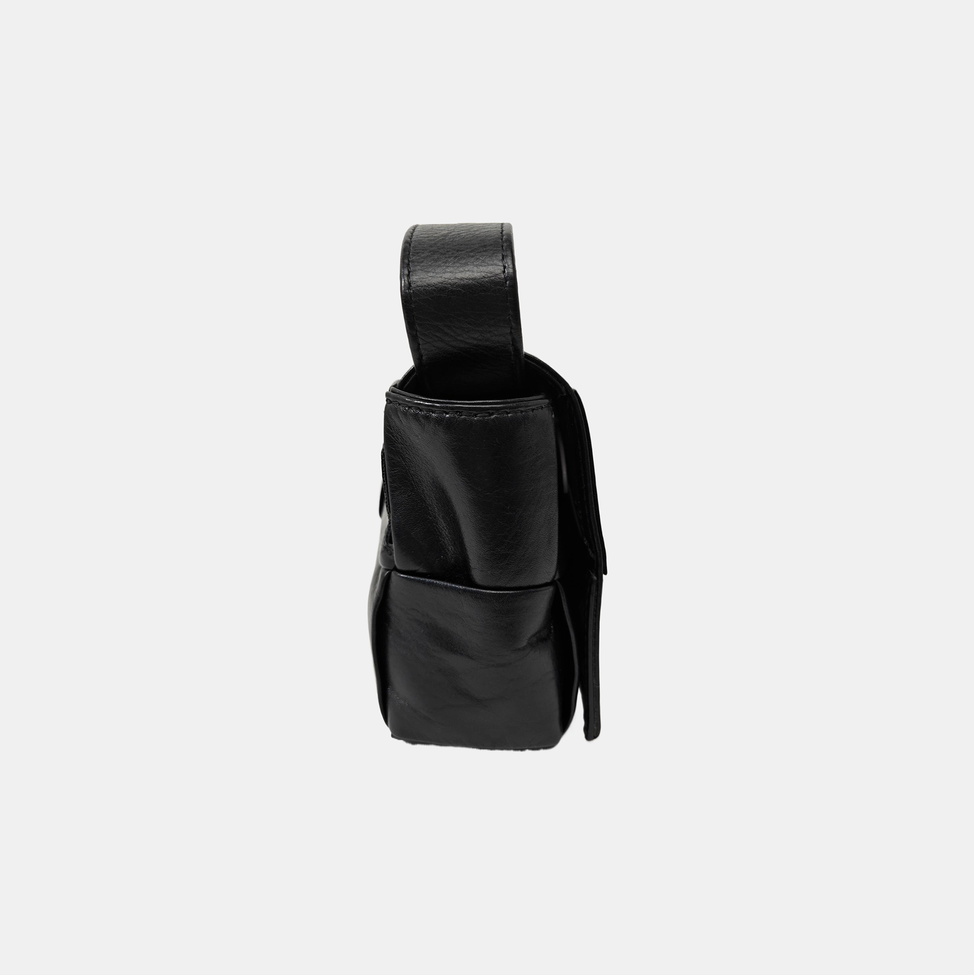 Calfskin Shoulder Bag Black
