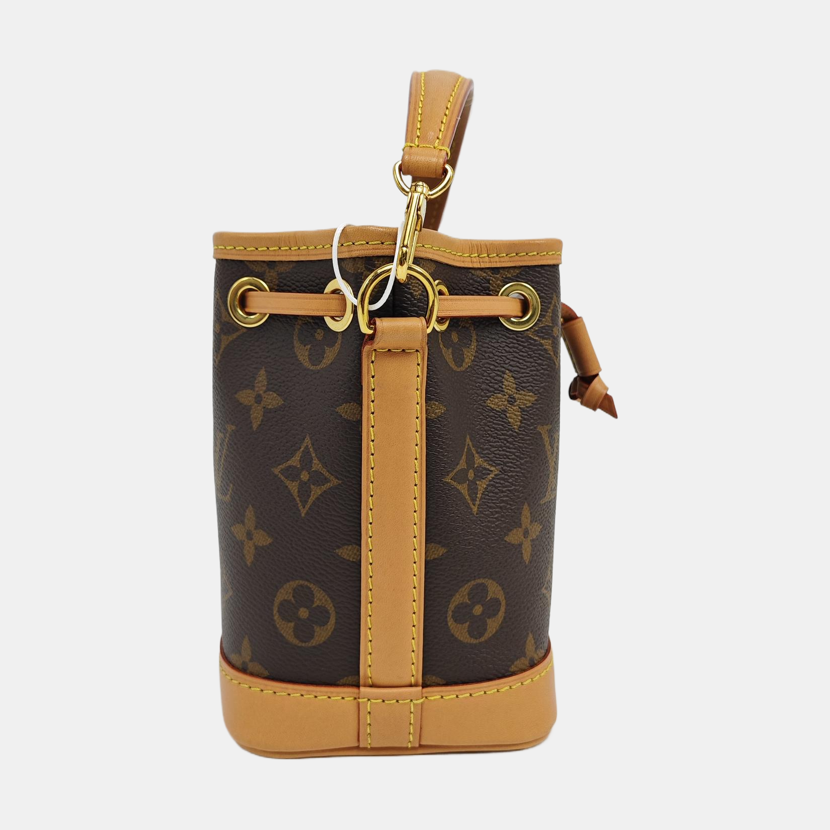NOÉ Nano Monogram Coated Canvas Brown