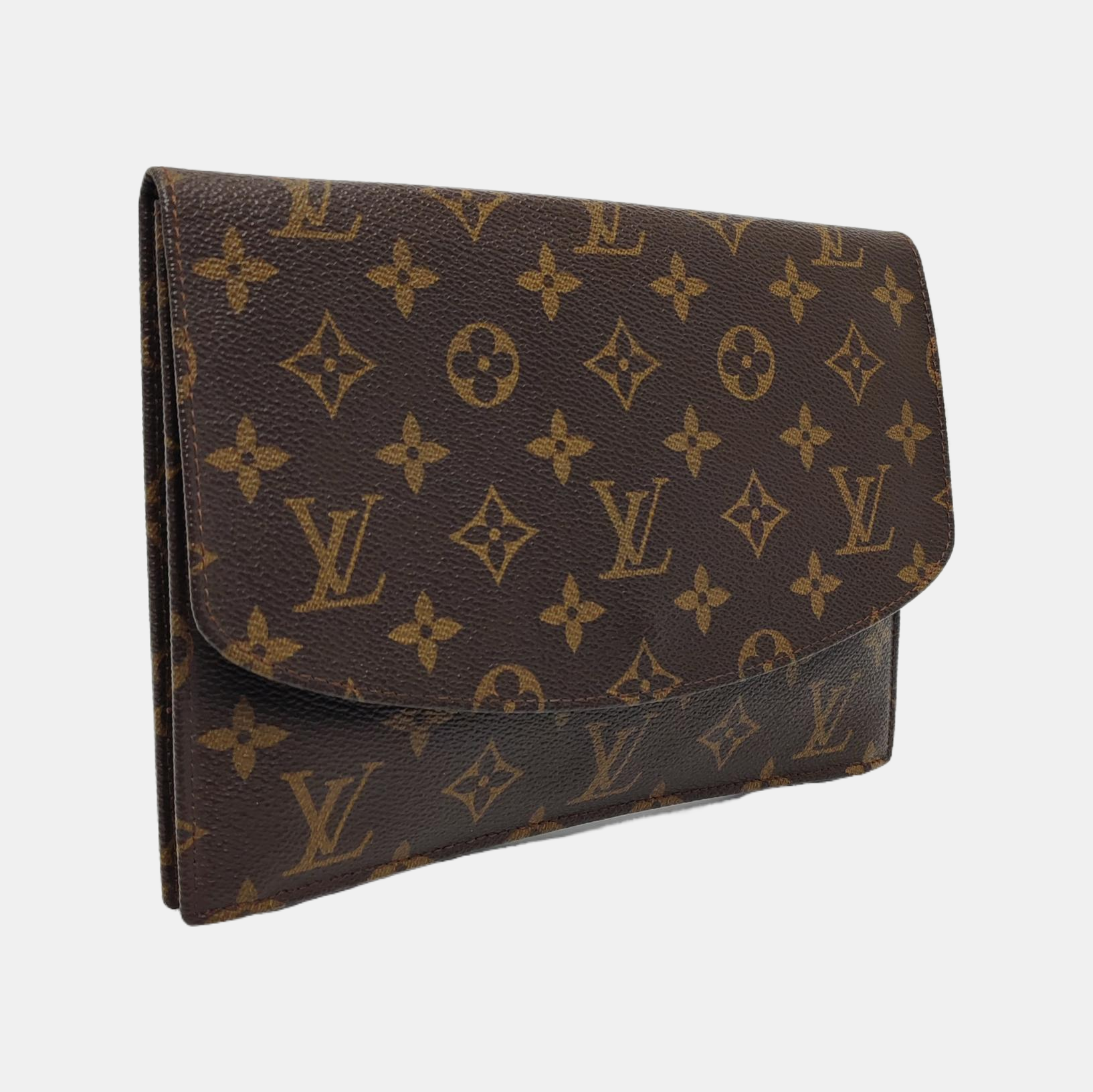 POCHETTE RABAT Monogram Coated Canvas Brown