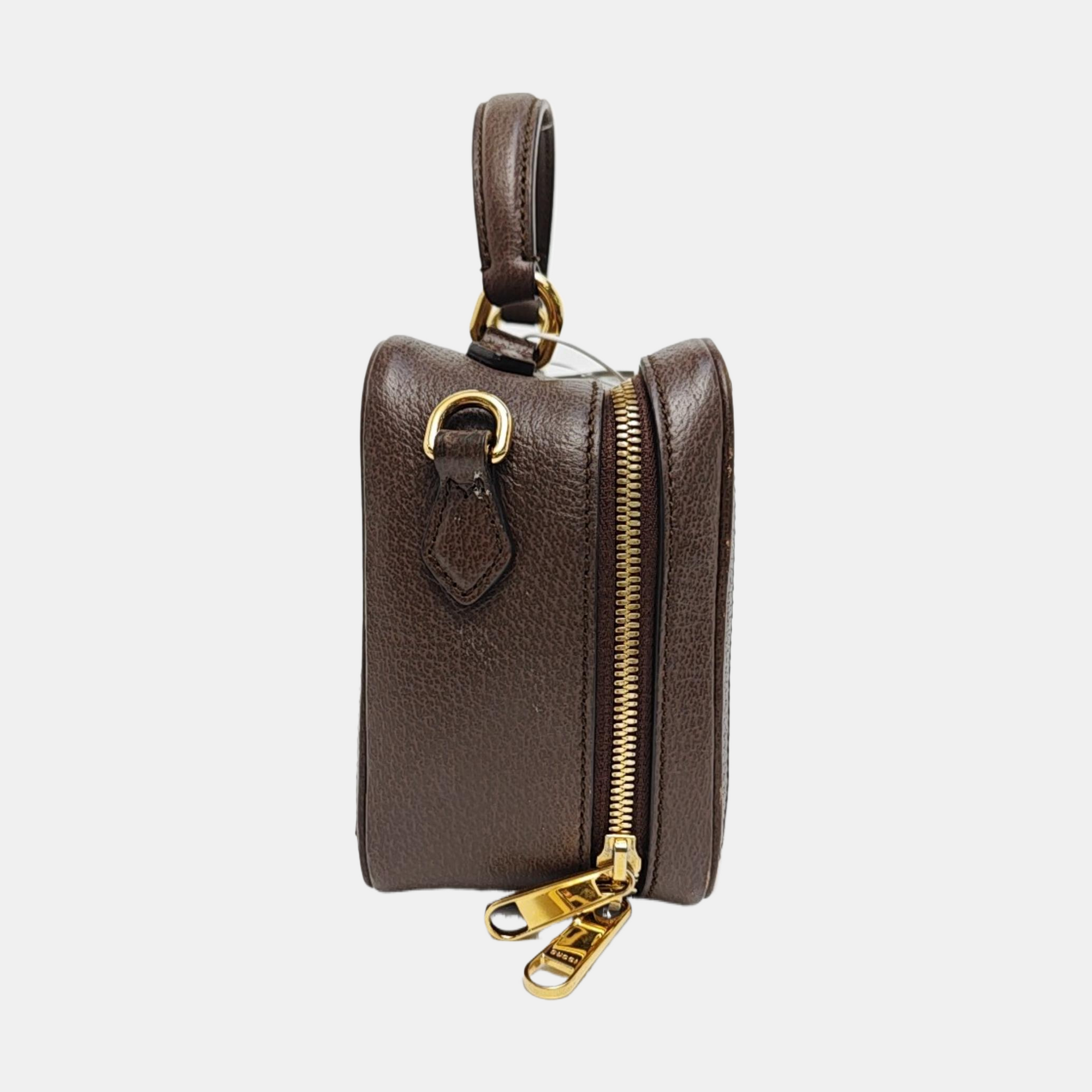 Ophidia Mini Monogram Coated Canvas Beige