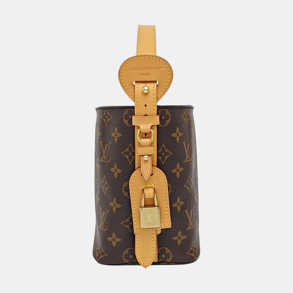 ALL IN Monogram Coated Canvas Brown