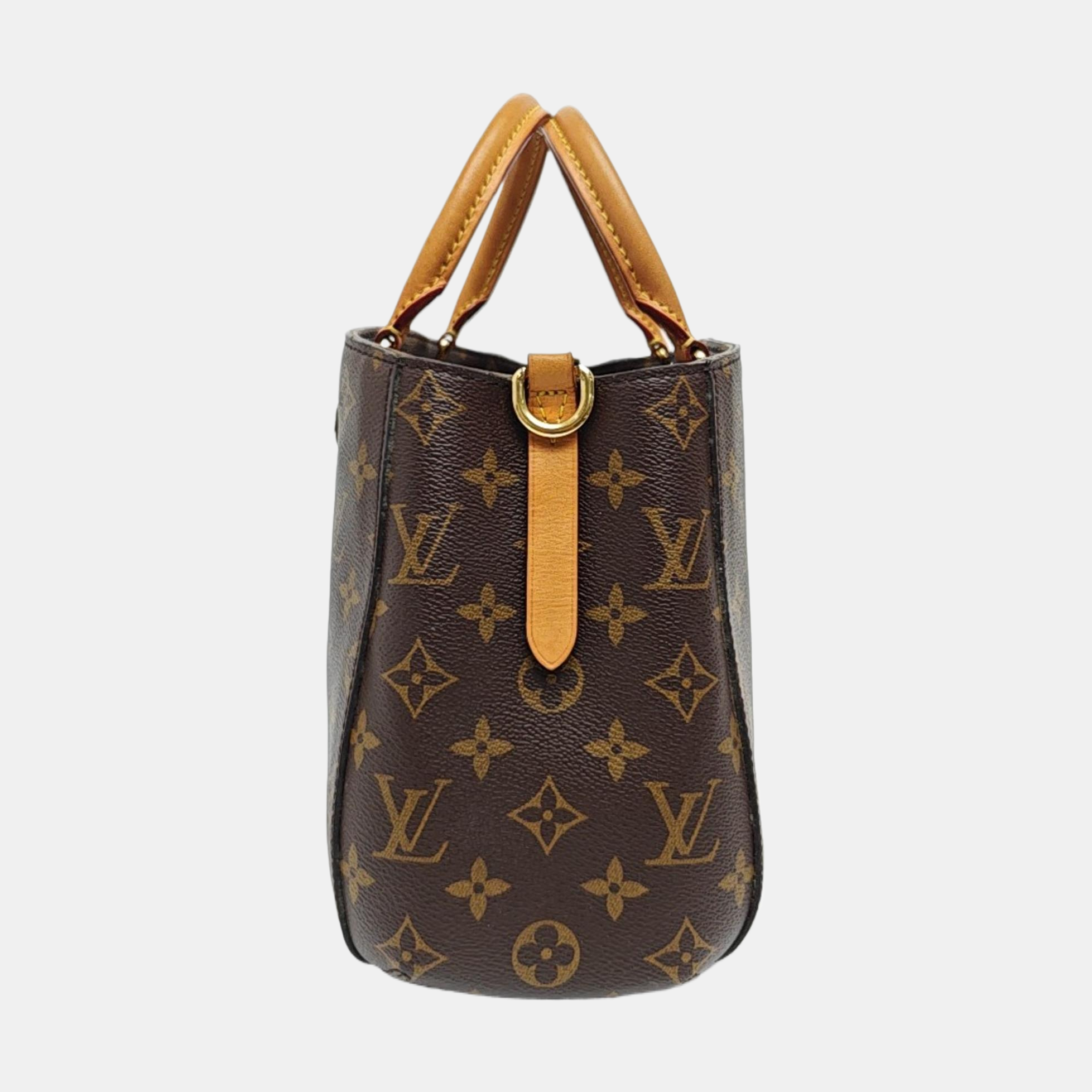 MONTAIGNE Monogram Coated Canvas Brown