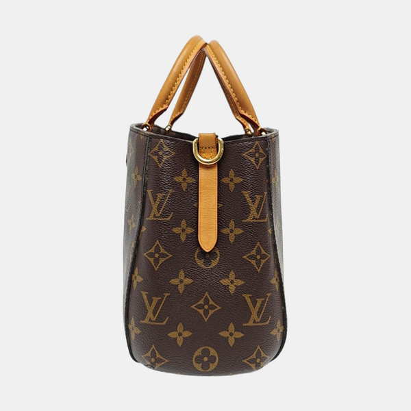 MONTAIGNE Monogram Coated Canvas Brown