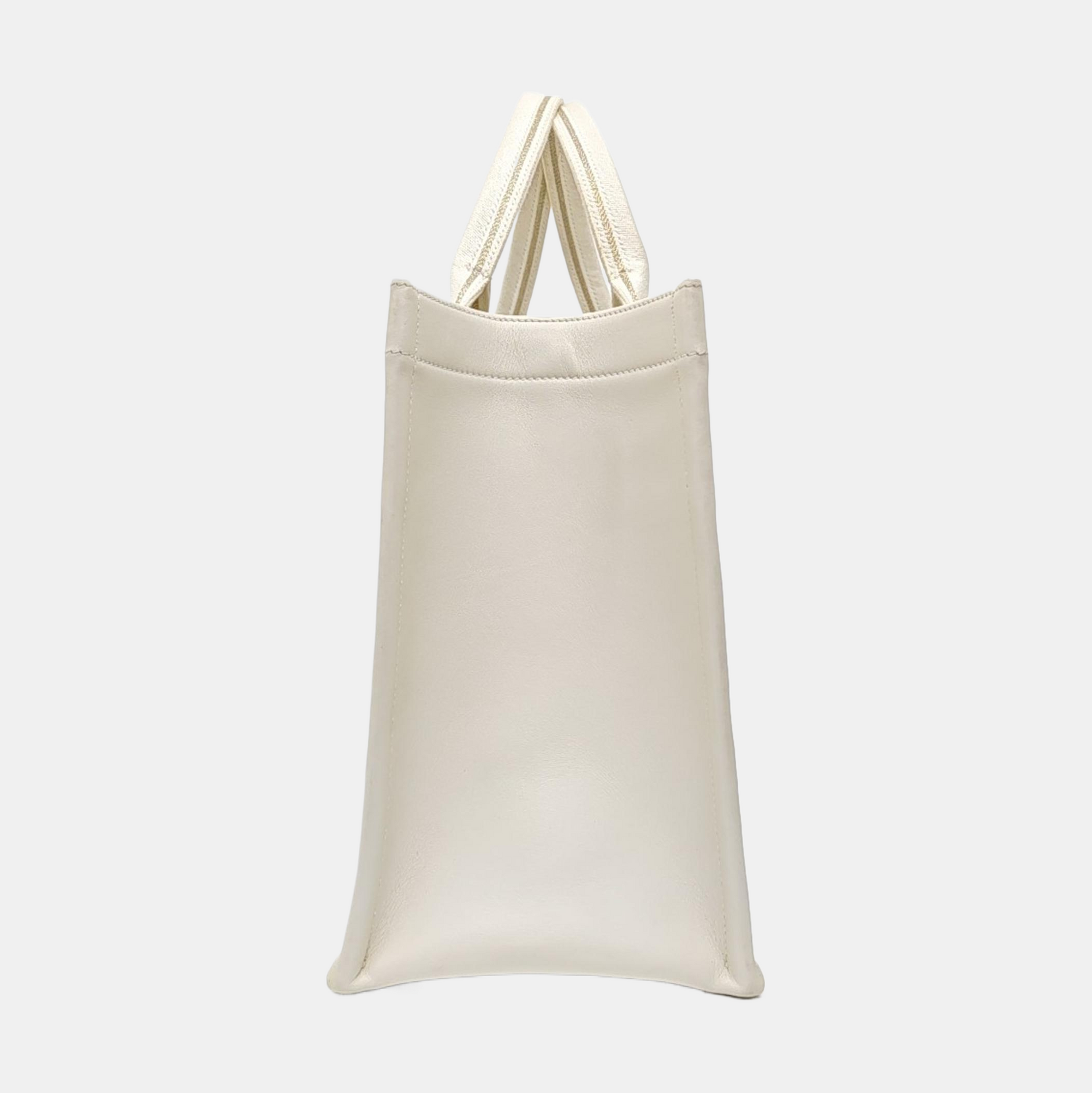 Book Tote Medium Canvas White