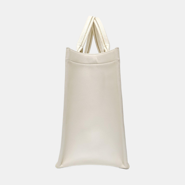 Book Tote Medium Canvas White