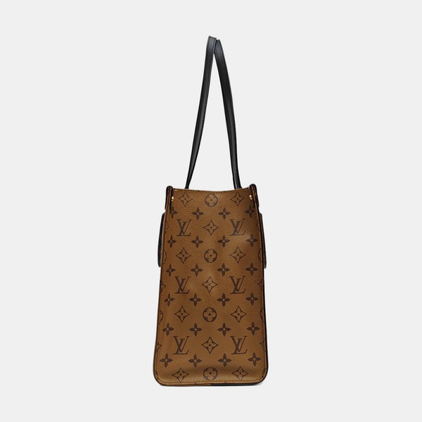 ONTHEGO MM Monogram Coated Canvas Brown