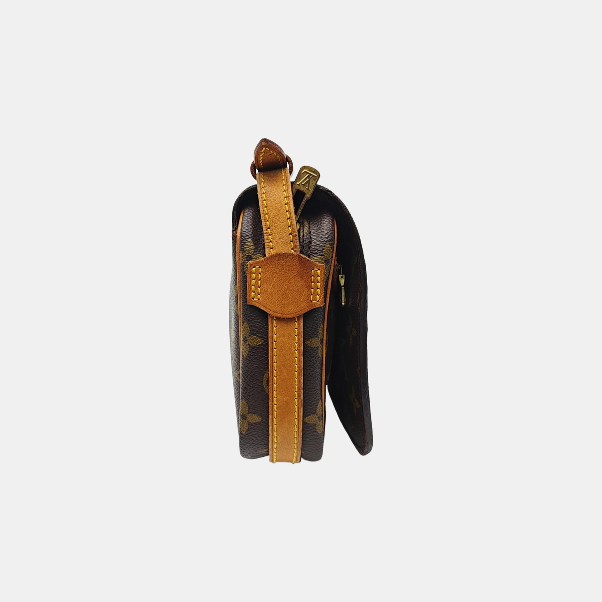 VINTAGE SAINT GERMAIN PM Monogram Coated Canvas Brown