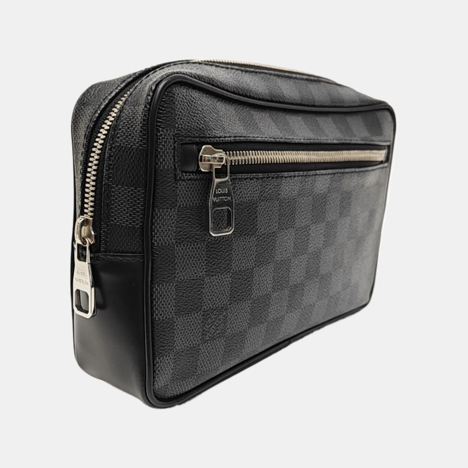 ALPHA Damier Graphite Coated Canvas Gray
