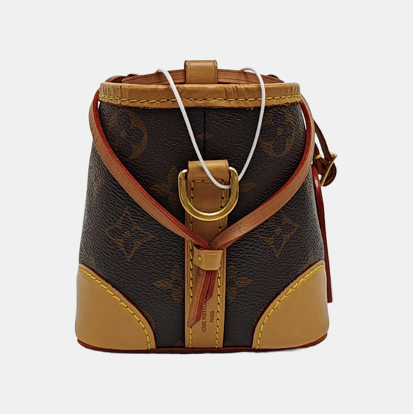 NOÉ Mini Monogram Coated Canvas Brown