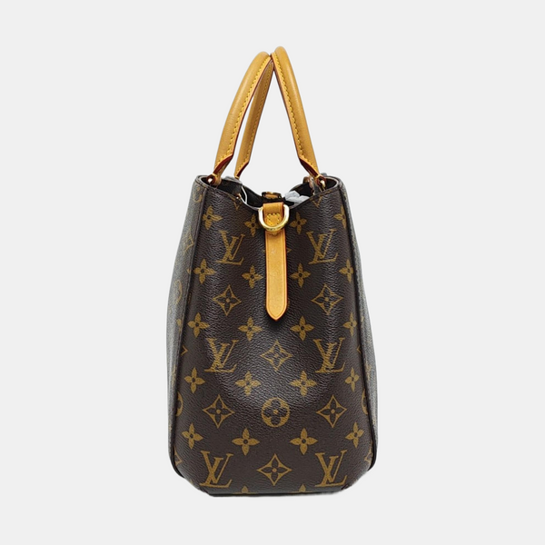 MONTAIGNE Monogram Coated Canvas Brown