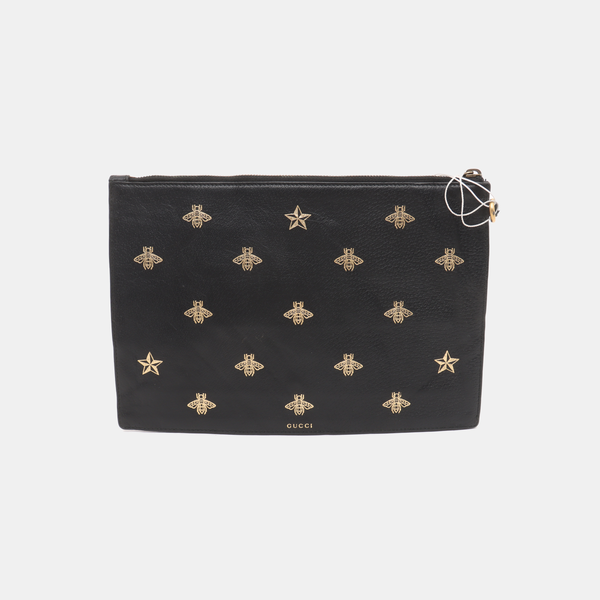 Bee Web Calfskin Black