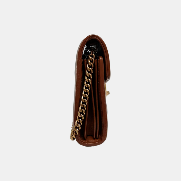 GG Marmont Mini Quilted Calfskin Brown