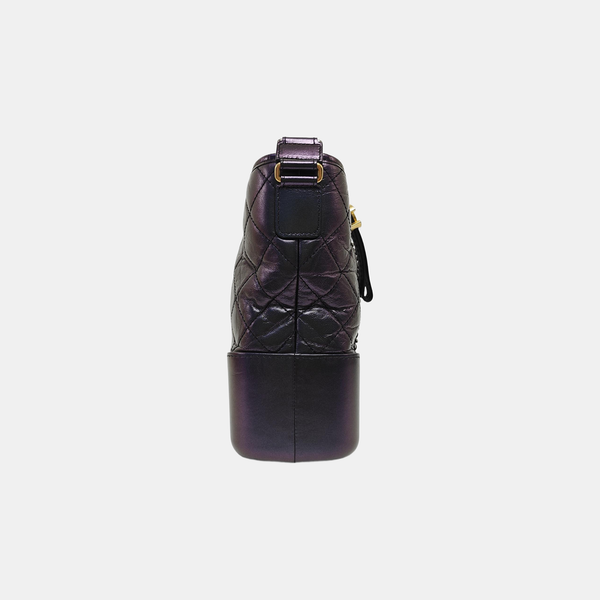 GABRIELLE Medium Quilted Calfskin Purple