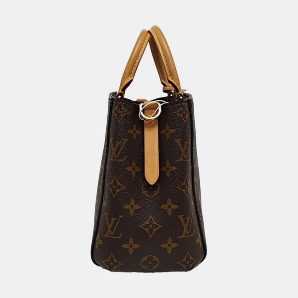 MONTAIGNE Monogram Coated Canvas Brown