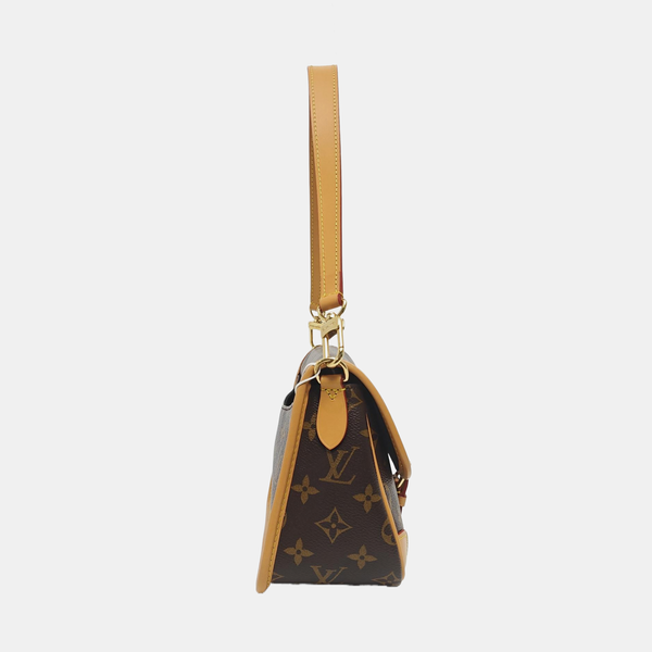 DIANE Monogram Coated Canvas Brown