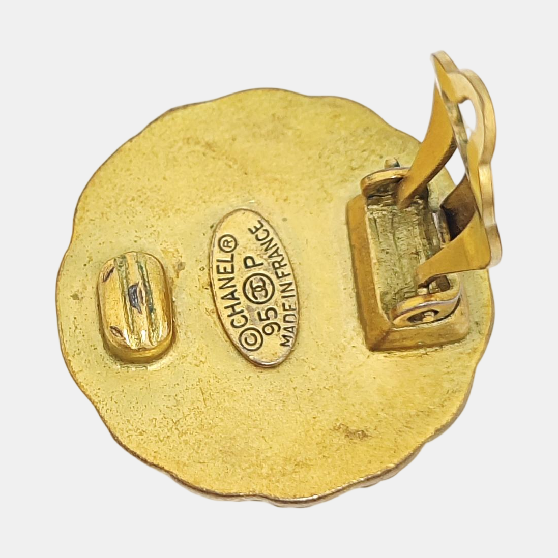 Metal Gold Clip On Earrings