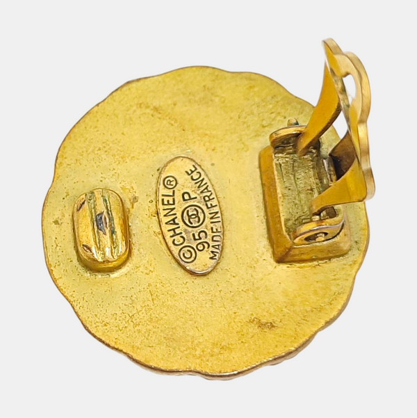 Metal Gold Clip On Earrings
