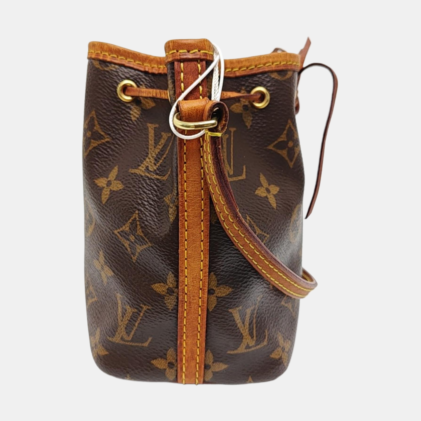 NÉONOÉ Nano Monogram Coated Canvas Brown