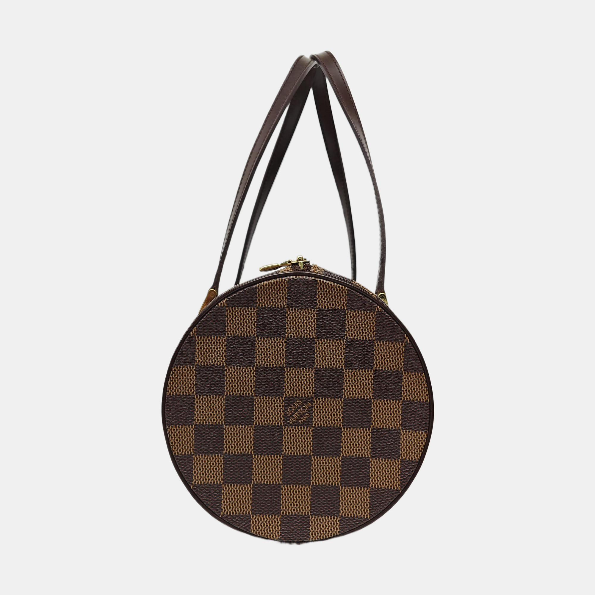 PAPILLON 30 Damier Ebene Coated Canvas Brown