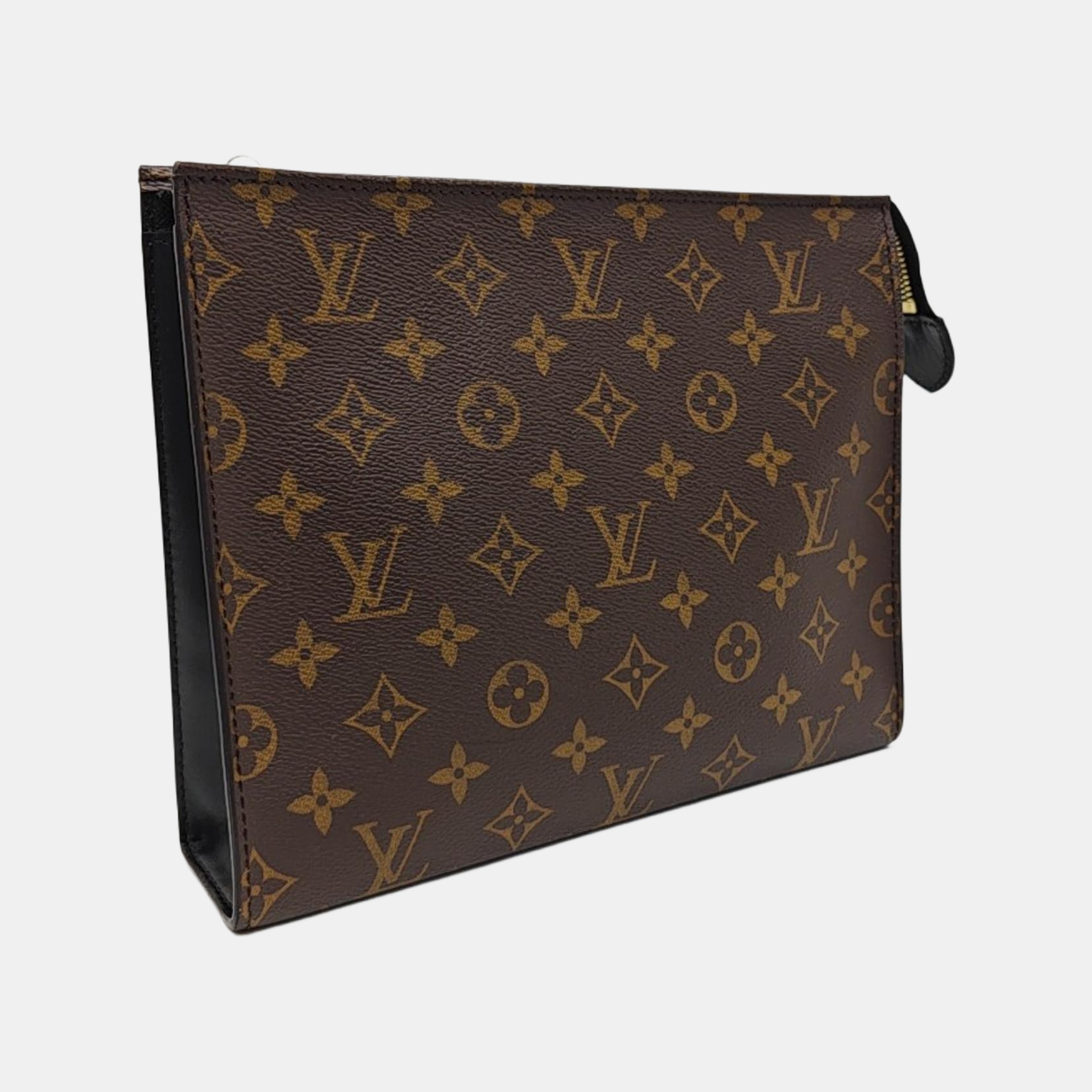 TOILET POCKET 26 Monogram Coated Canvas Brown