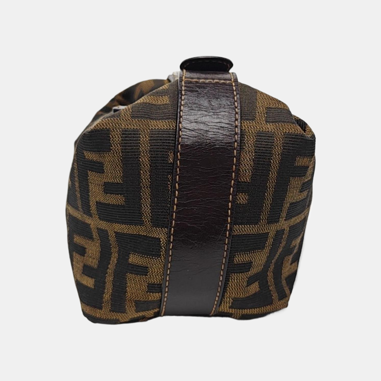 Canvas Top Handle Bag Brown
