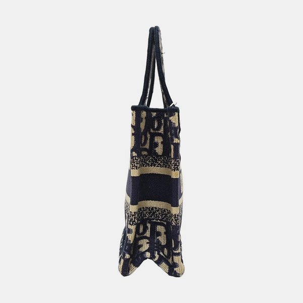 Book Tote Mini Canvas Blue