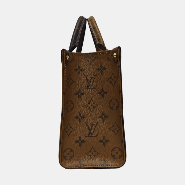 ONTHEGO PM Monogram Coated Canvas Brown