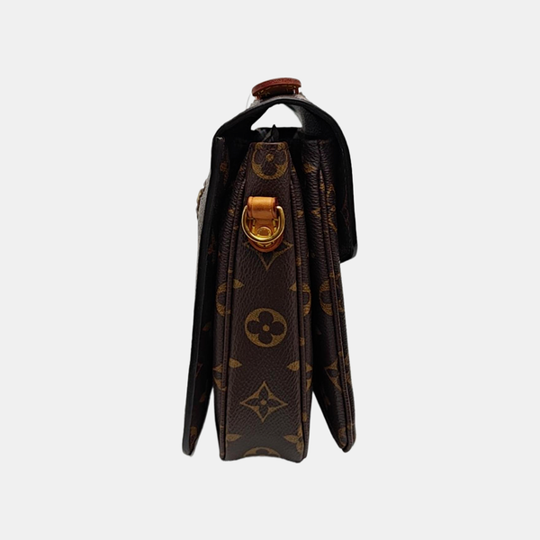 MÉTIS MM Monogram Coated Canvas Brown