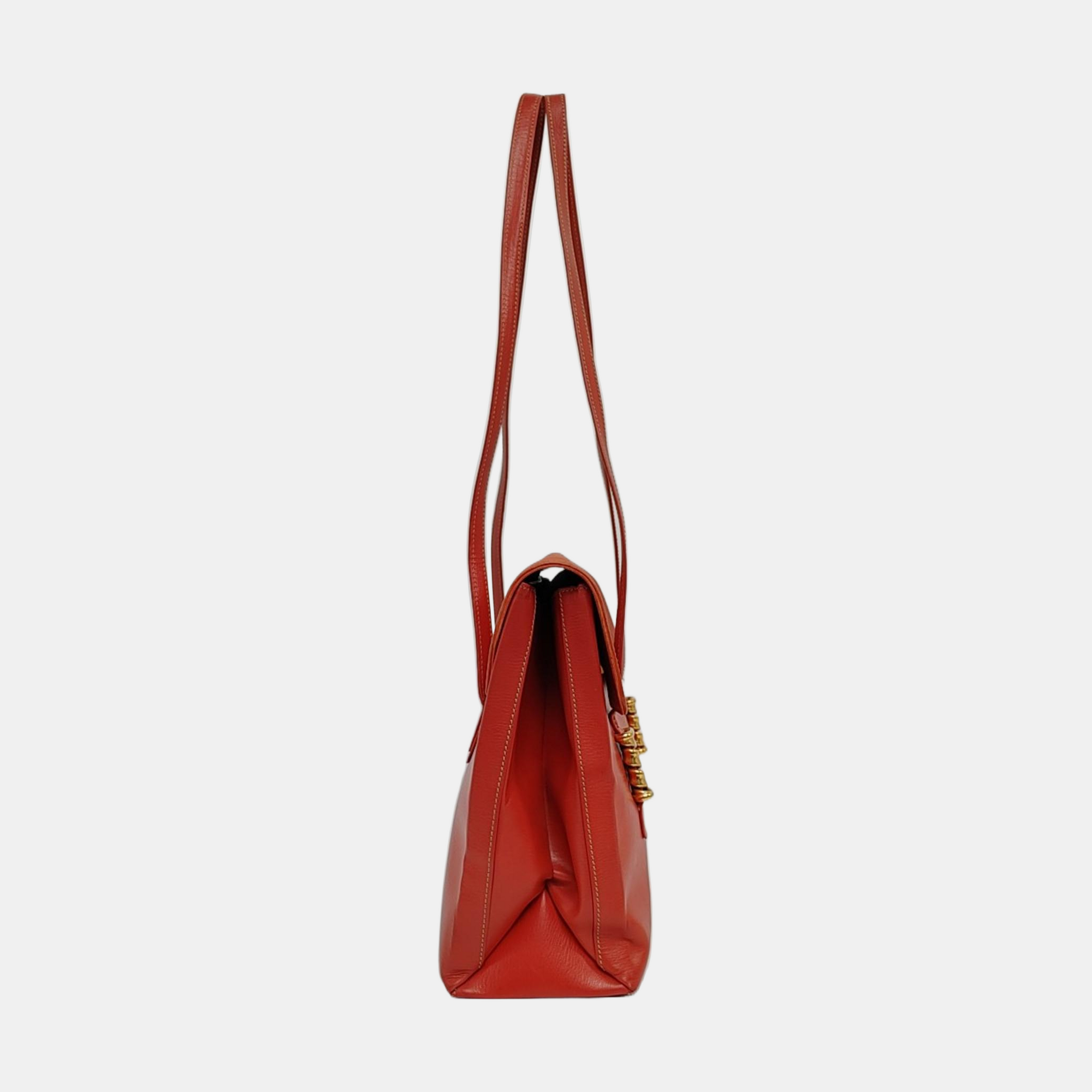 Calfskin Tote Bag Red