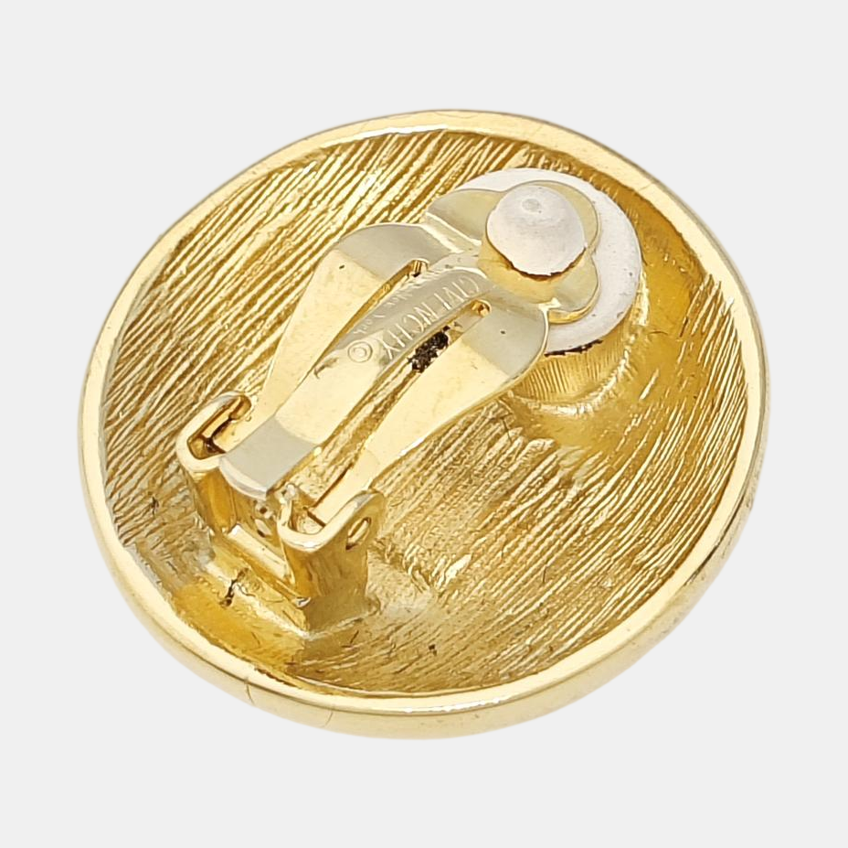 Metal Gold Clip On Earrings
