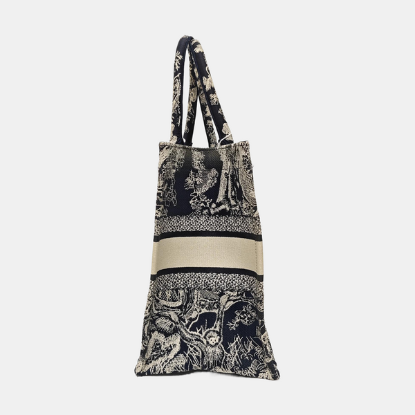 Book Tote Medium Fabric Blue