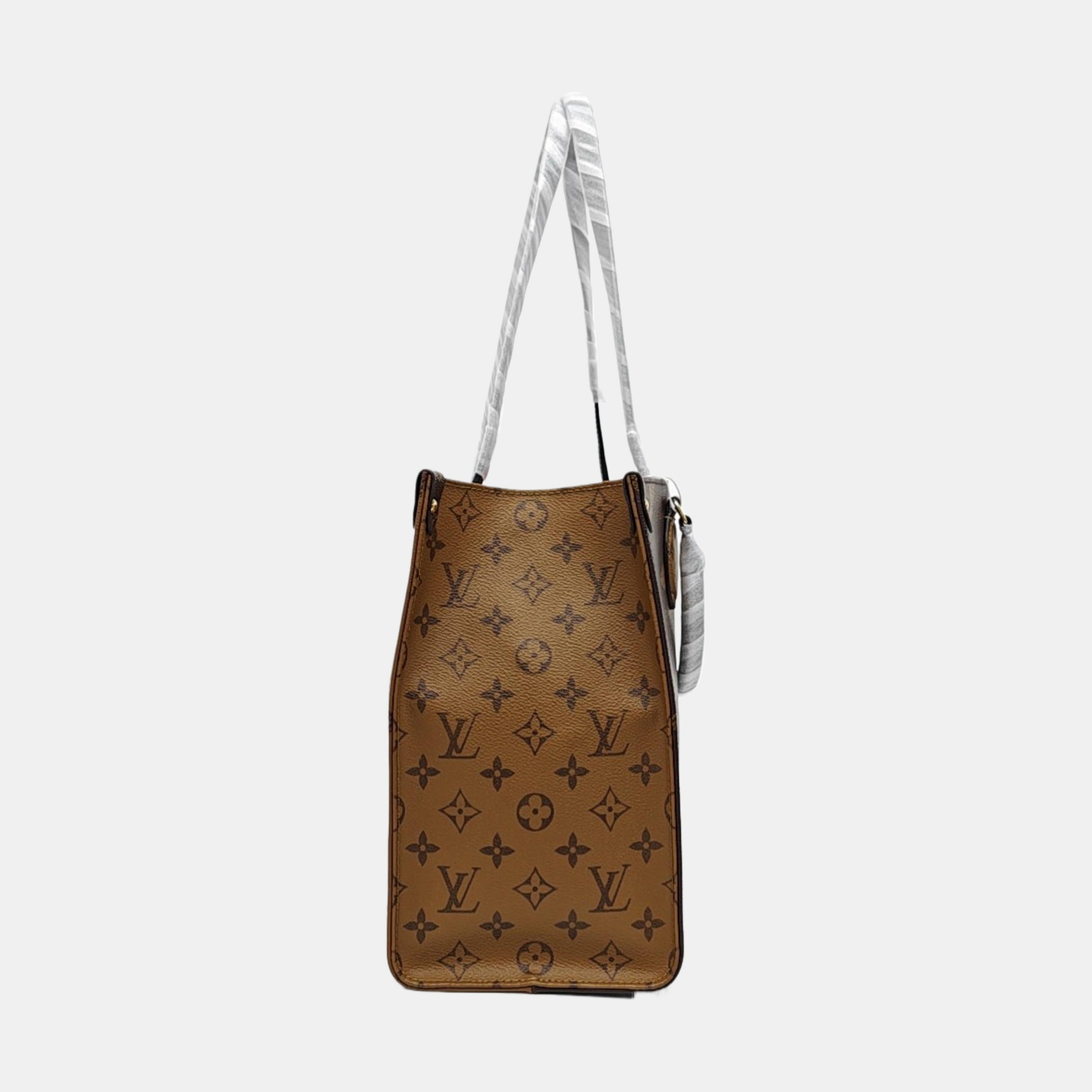 ONTHEGO MM Monogram Coated Canvas Brown
