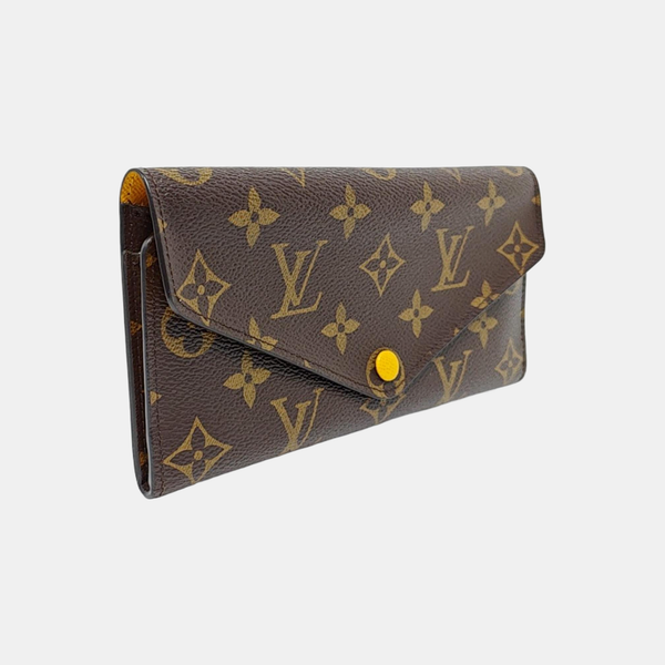 JOSÉPHINE Monogram Coated Canvas Brown Wallet
