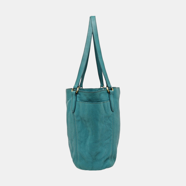 Calfskin Tote Bag Blue