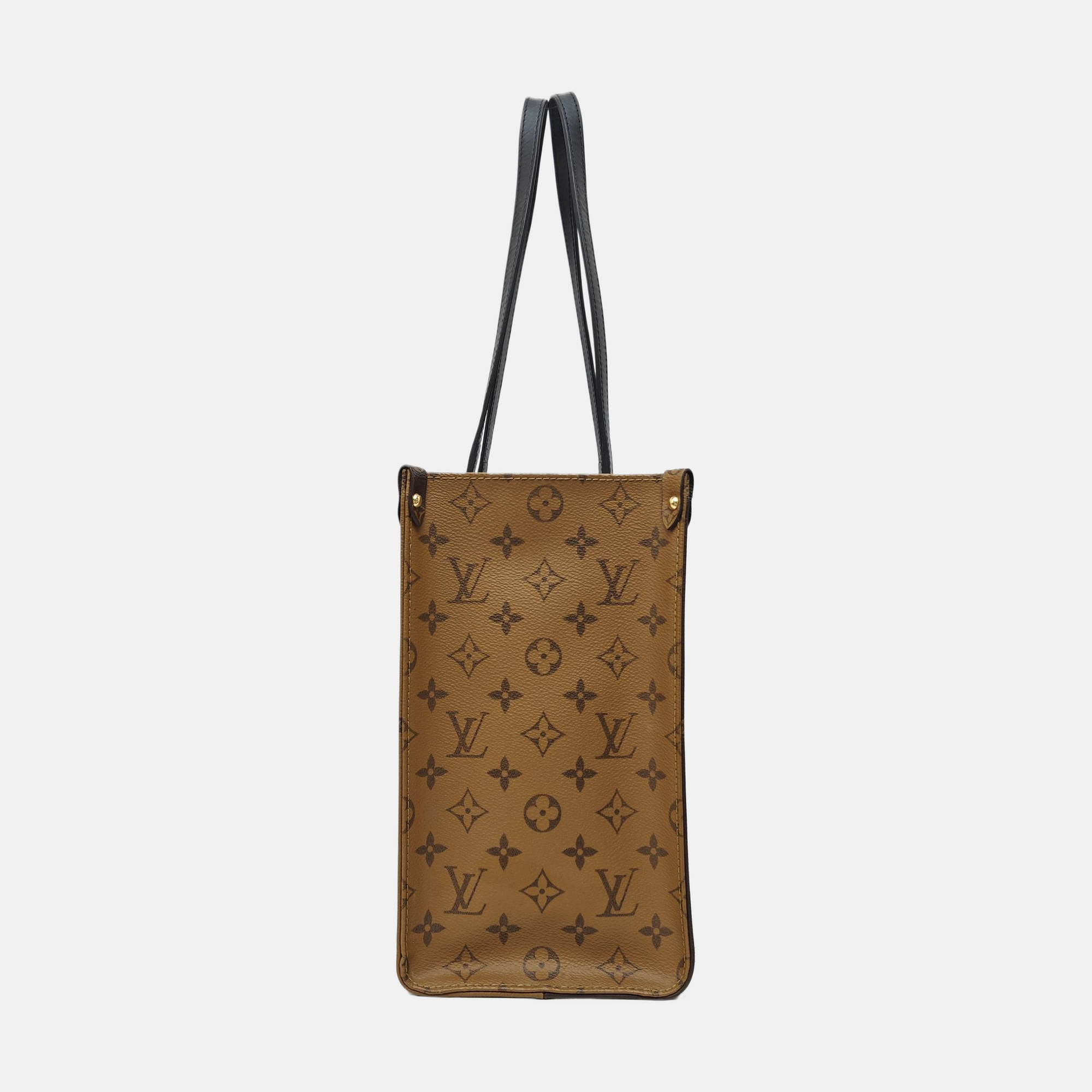 ONTHEGO MM Monogram Coated Canvas Brown