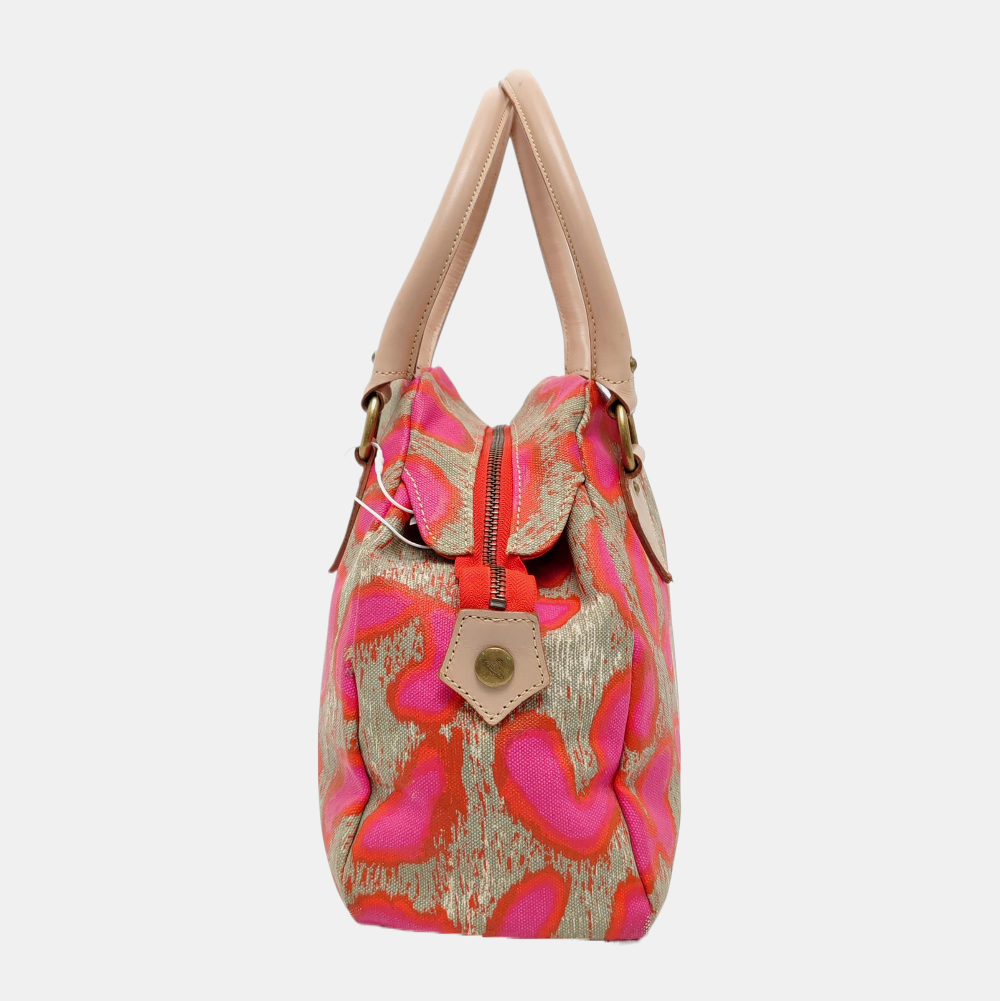 Canvas Top Handle Bag Multicolor