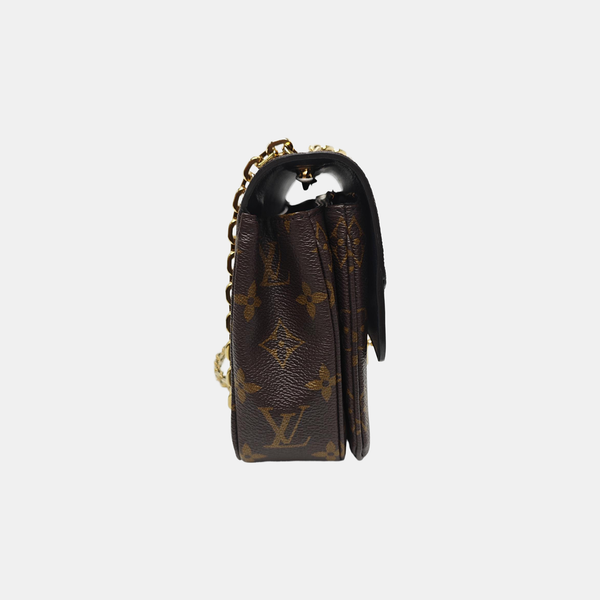 MARCEAU Monogram Coated Canvas Brown