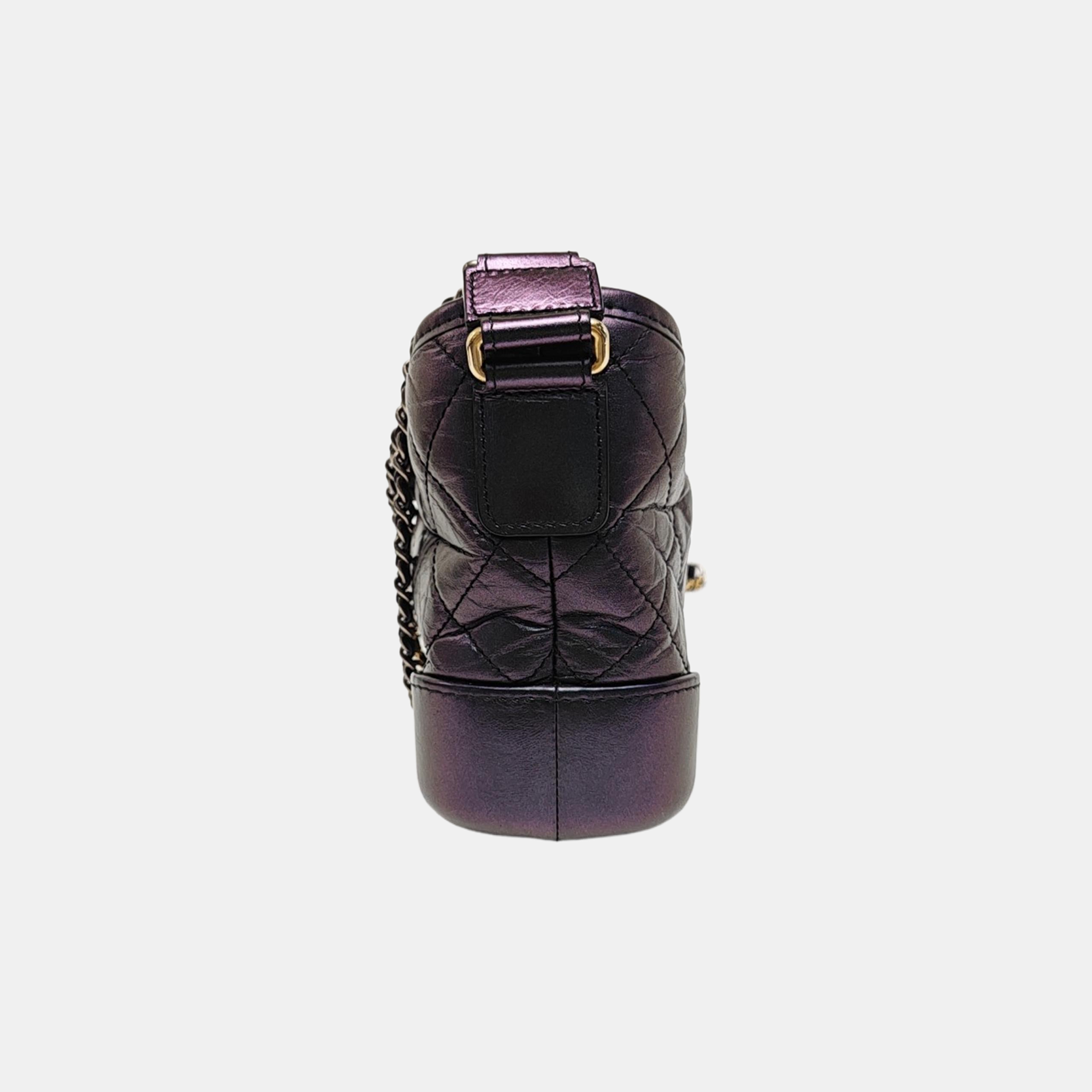 GABRIELLE Small Quilted Calfskin Metallic
