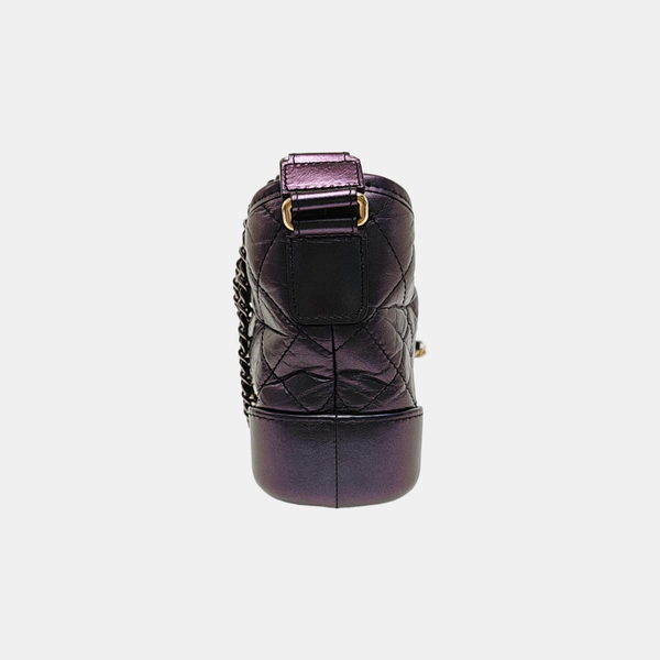 GABRIELLE Small Quilted Calfskin Metallic