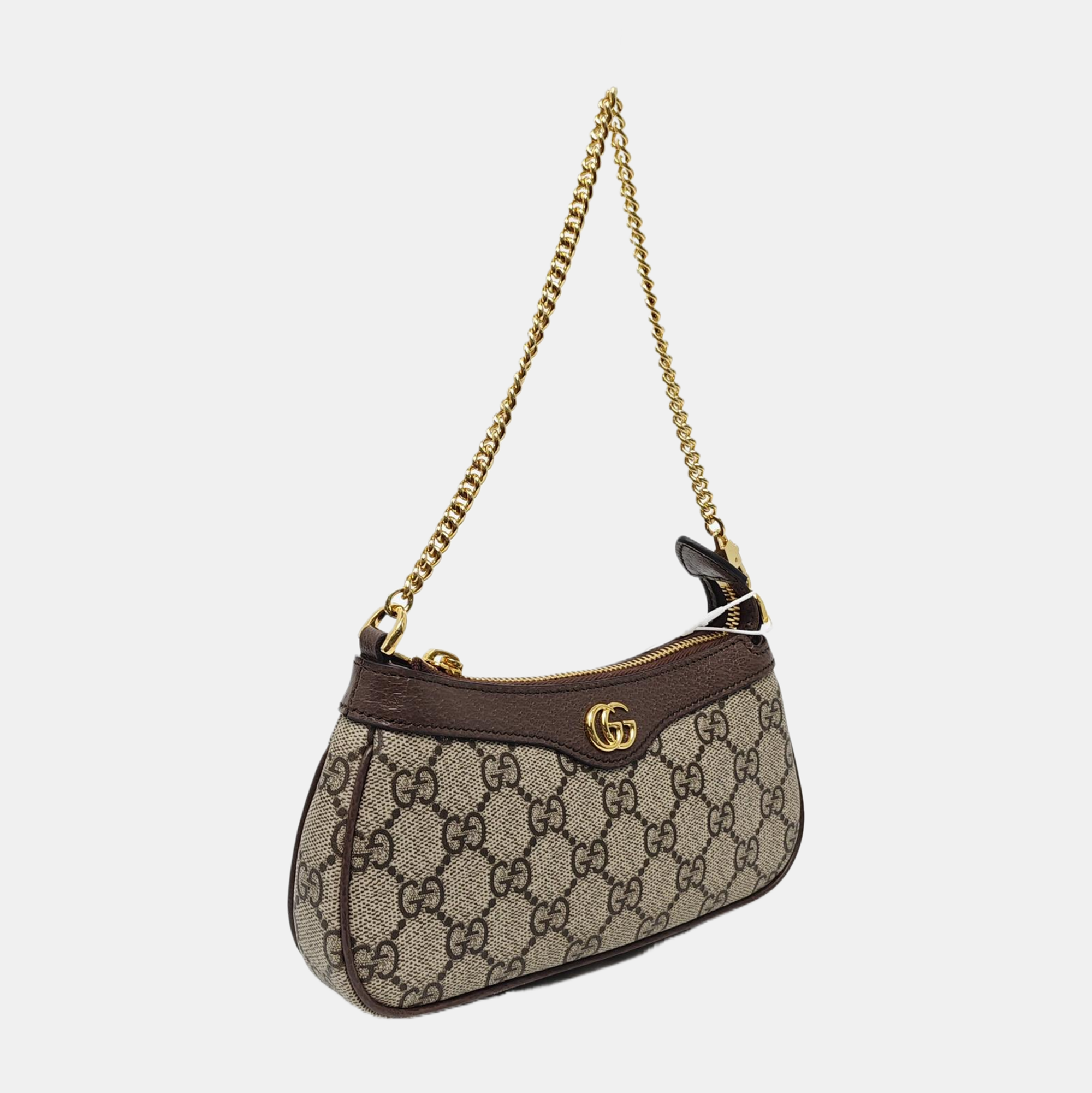 Ophidia Mini Monogram Coated Canvas Beige