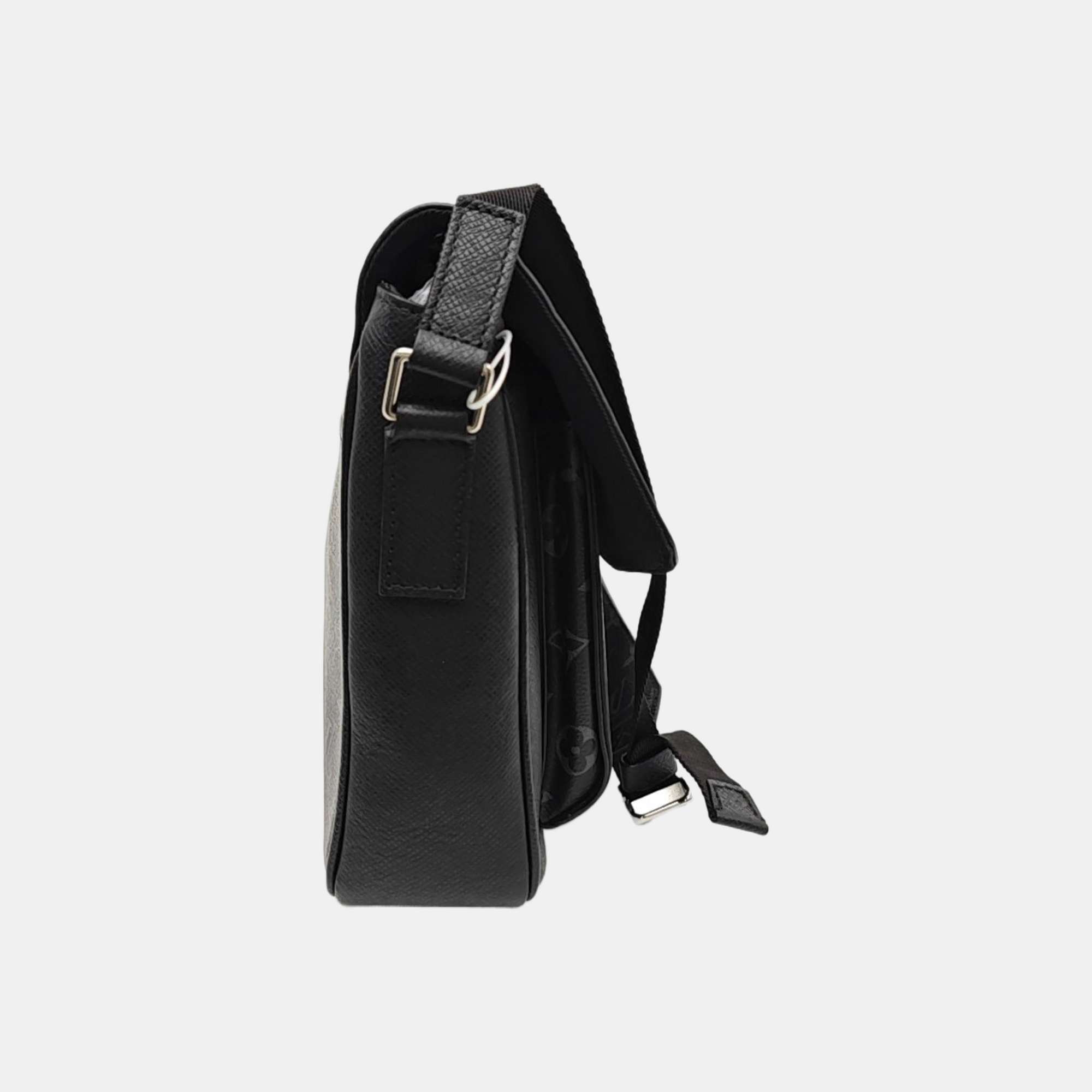 TAIGARAMA Monogram Coated Canvas Black