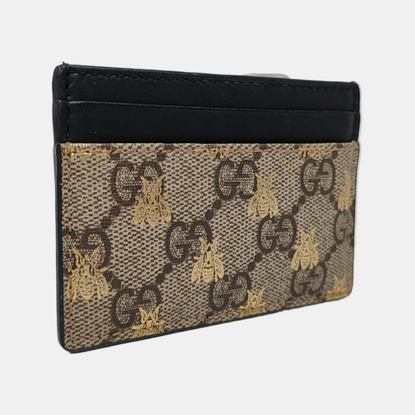 Monogram Coated Canvas Card Holder Beige