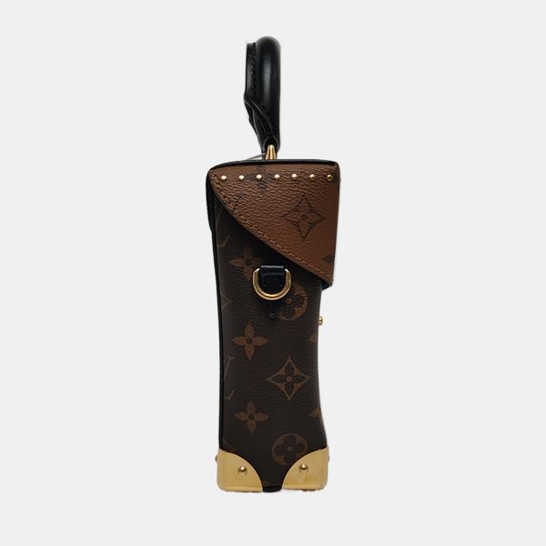 CAMERA BOX Monogram Coated Canvas Brown