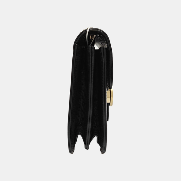 Interlocking G Small Calfskin Black